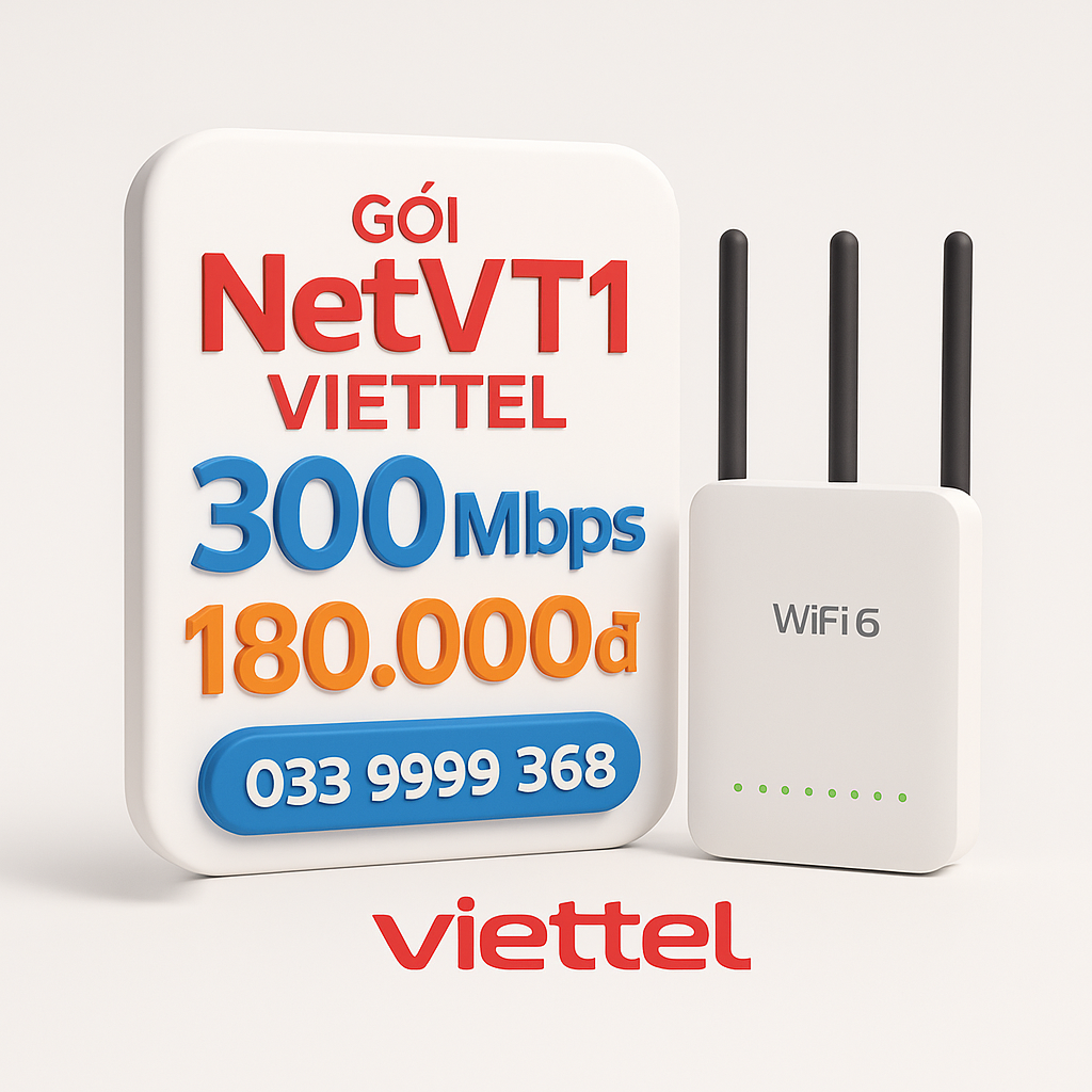 Lắp Mạng Viettel Gói NetVT1